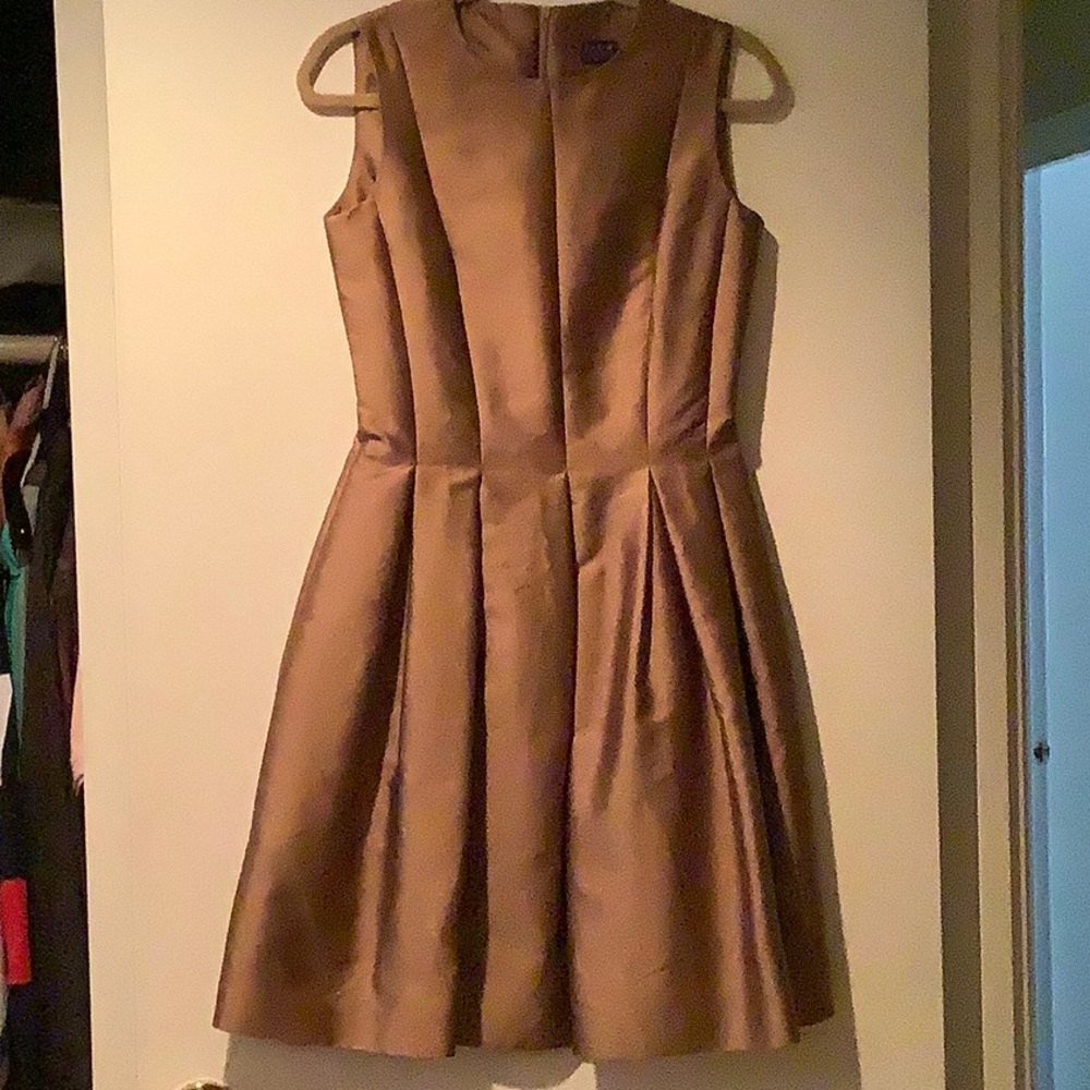 PAU W size 1 dress in great condition.Bronze color47%cotton,40%polyester,13%silk - Picture 4 of 4